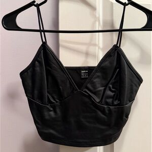 SHEIN Elegant Black Camisole Top
